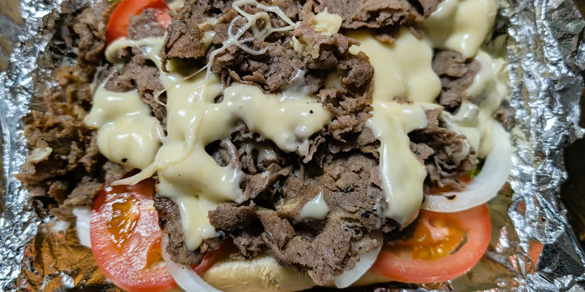 Meat filled sandwich